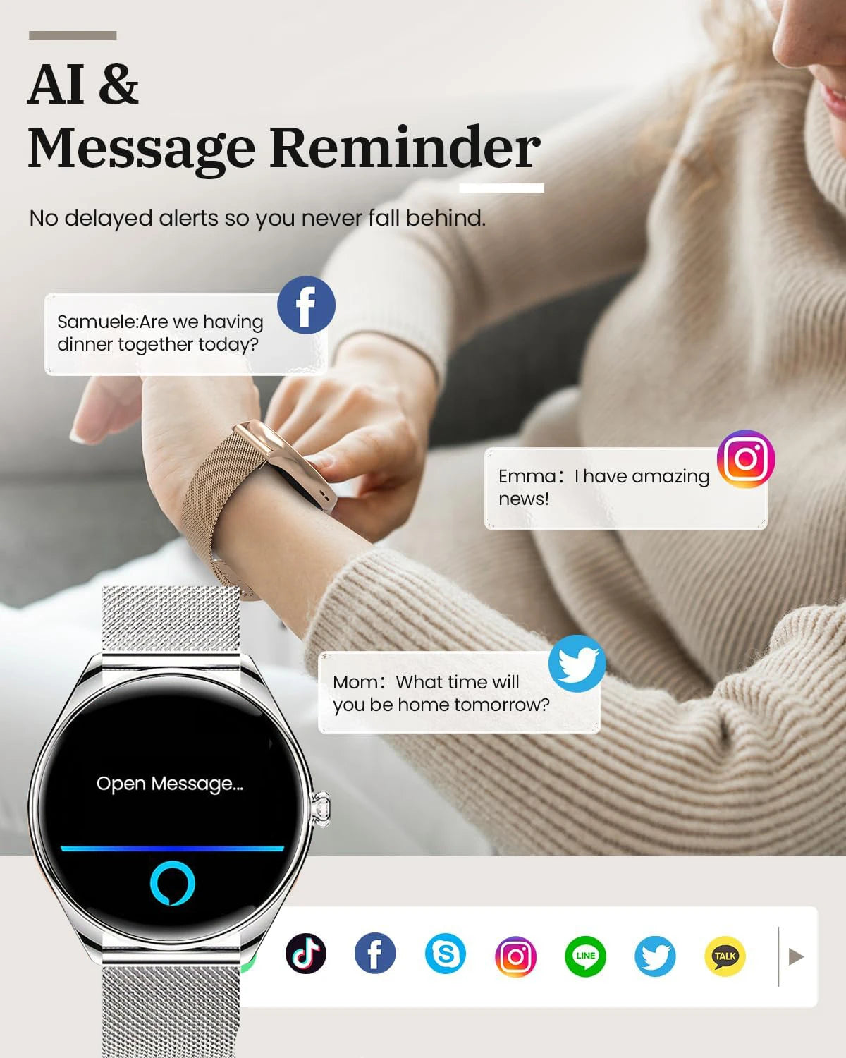 Smartwatch /relogio inteligente 1.43" AMOLED 466*