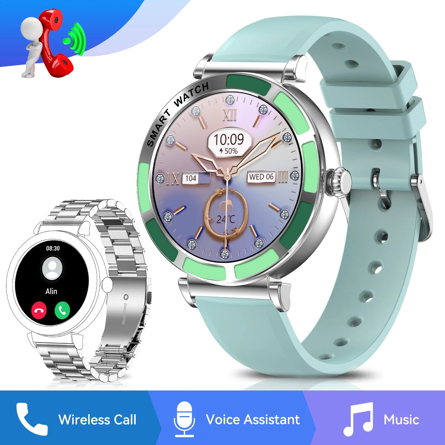 Smartwatch EIGIIS para mulheres/Relògio inteligente