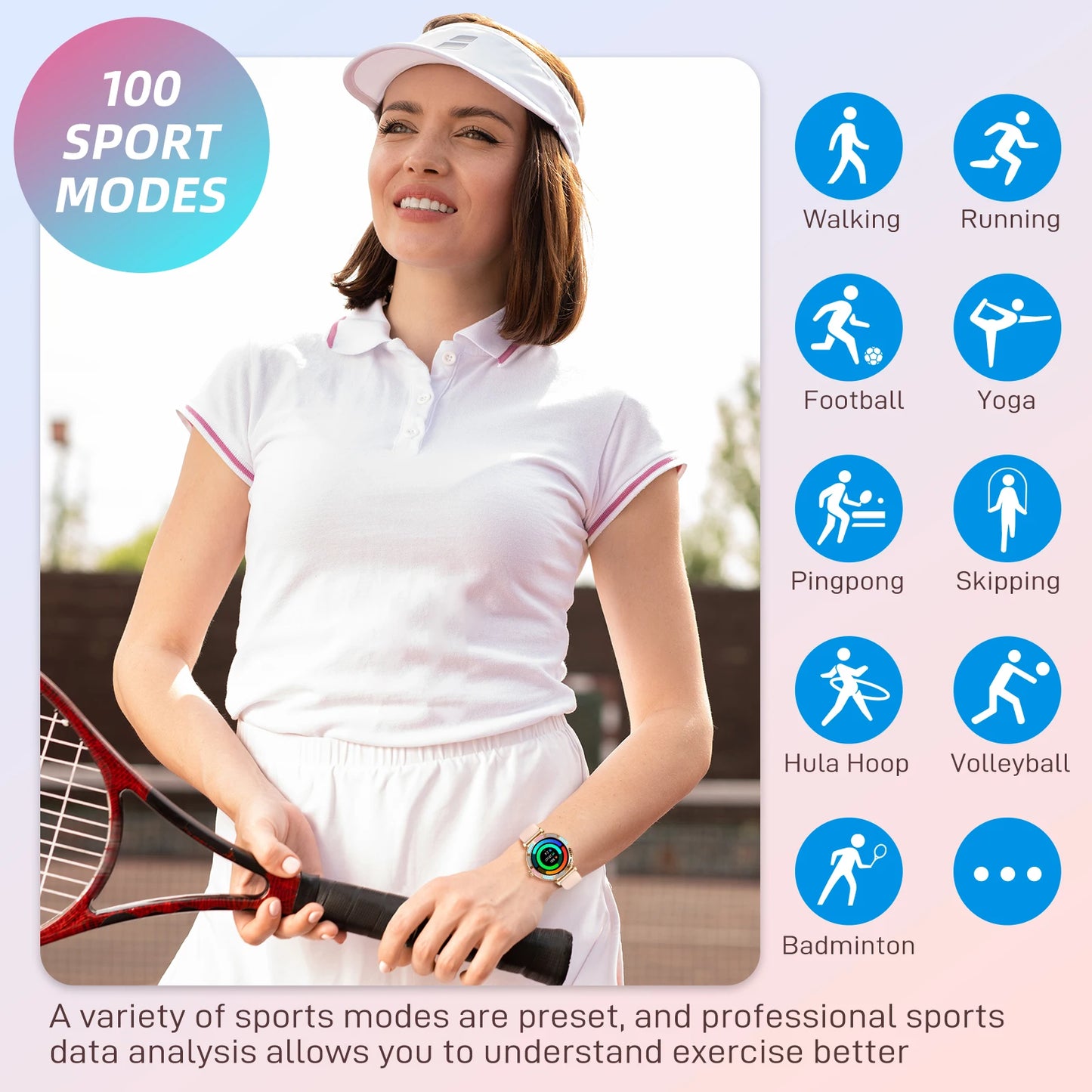Smartwatch EIGIIS para mulheres/Relògio inteligente