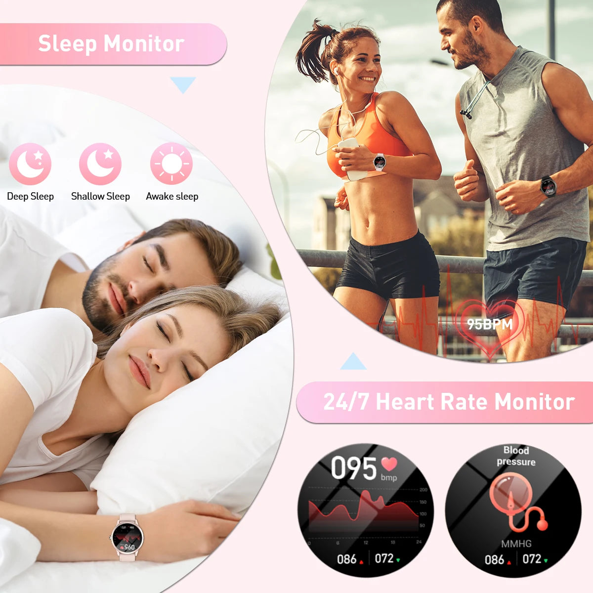New Women Smartwatch For Android IOS