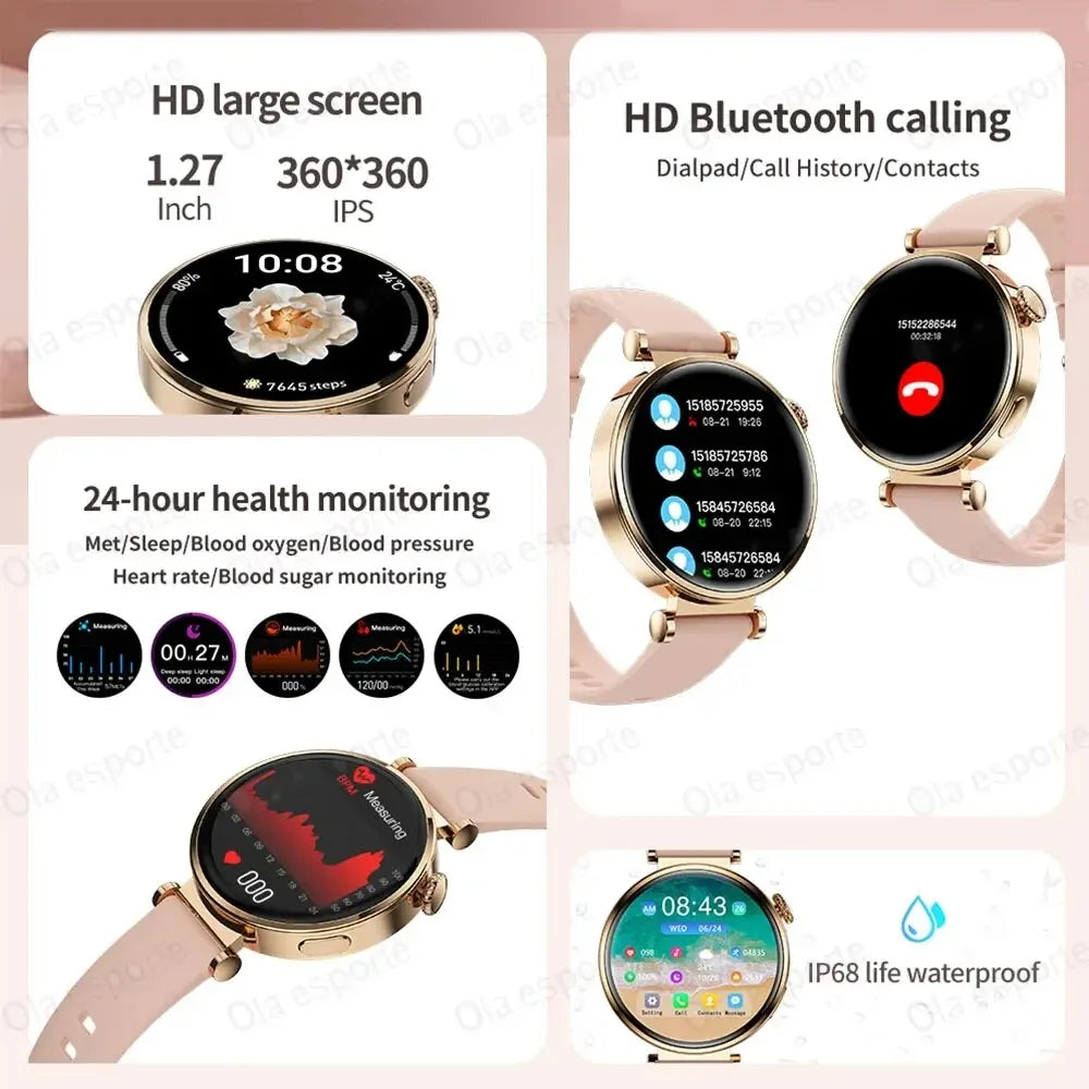 New Gt4 Mini smartwhatch Ip 68 impermeável android iOS