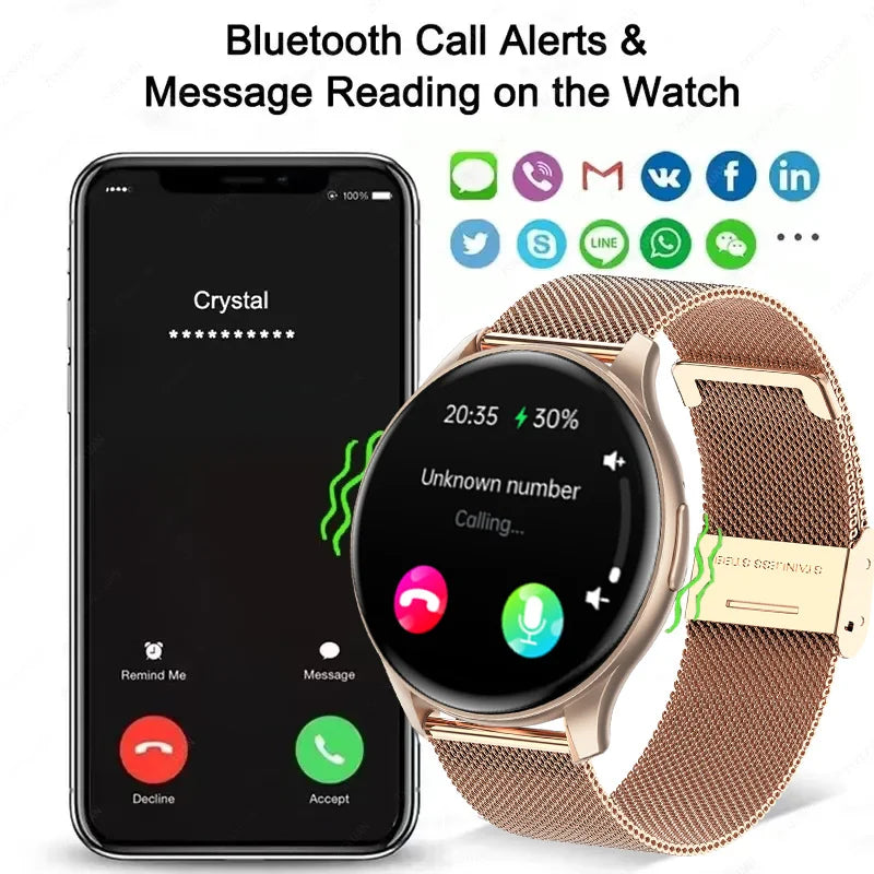 Smartwatch Senhoras QS40 ip 67 / 2 Braceletes