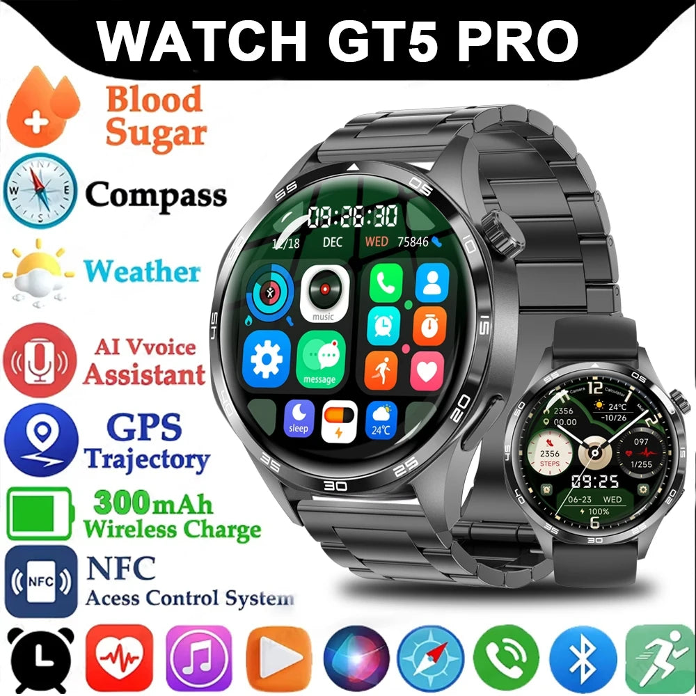 Relógio inteligente masculino 360*360 tela amoled bluetooth chamada ip67
