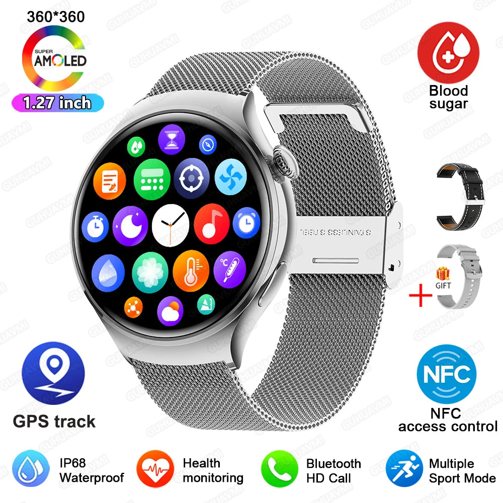 Relogio inteligente Watch 4 Mini /Prateado