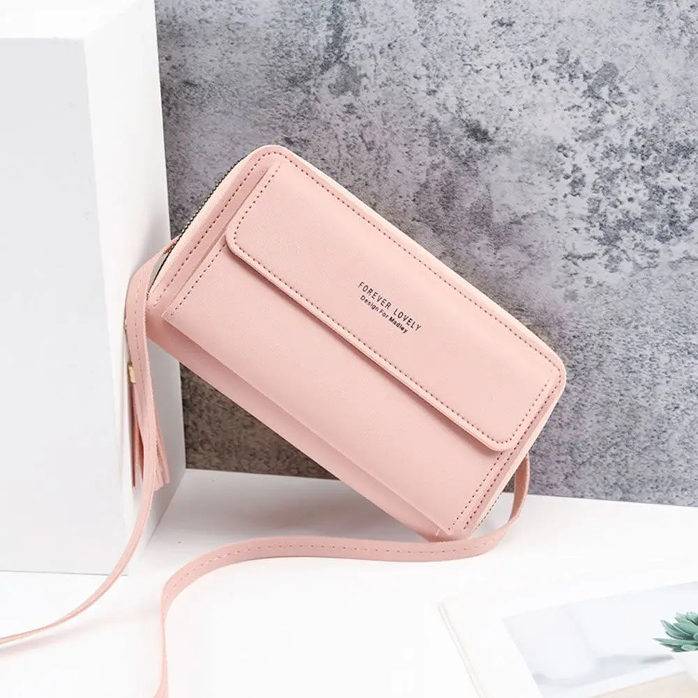 Mulheres Cor Sólida Multi Funcional Bolsa de Ombro