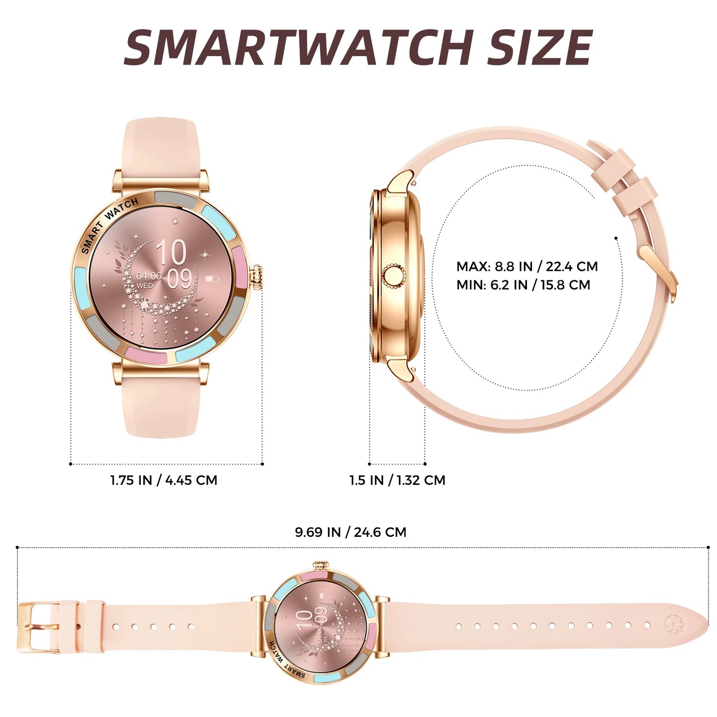 Smartwatch EIGIIS para mulheres/Relògio inteligente
