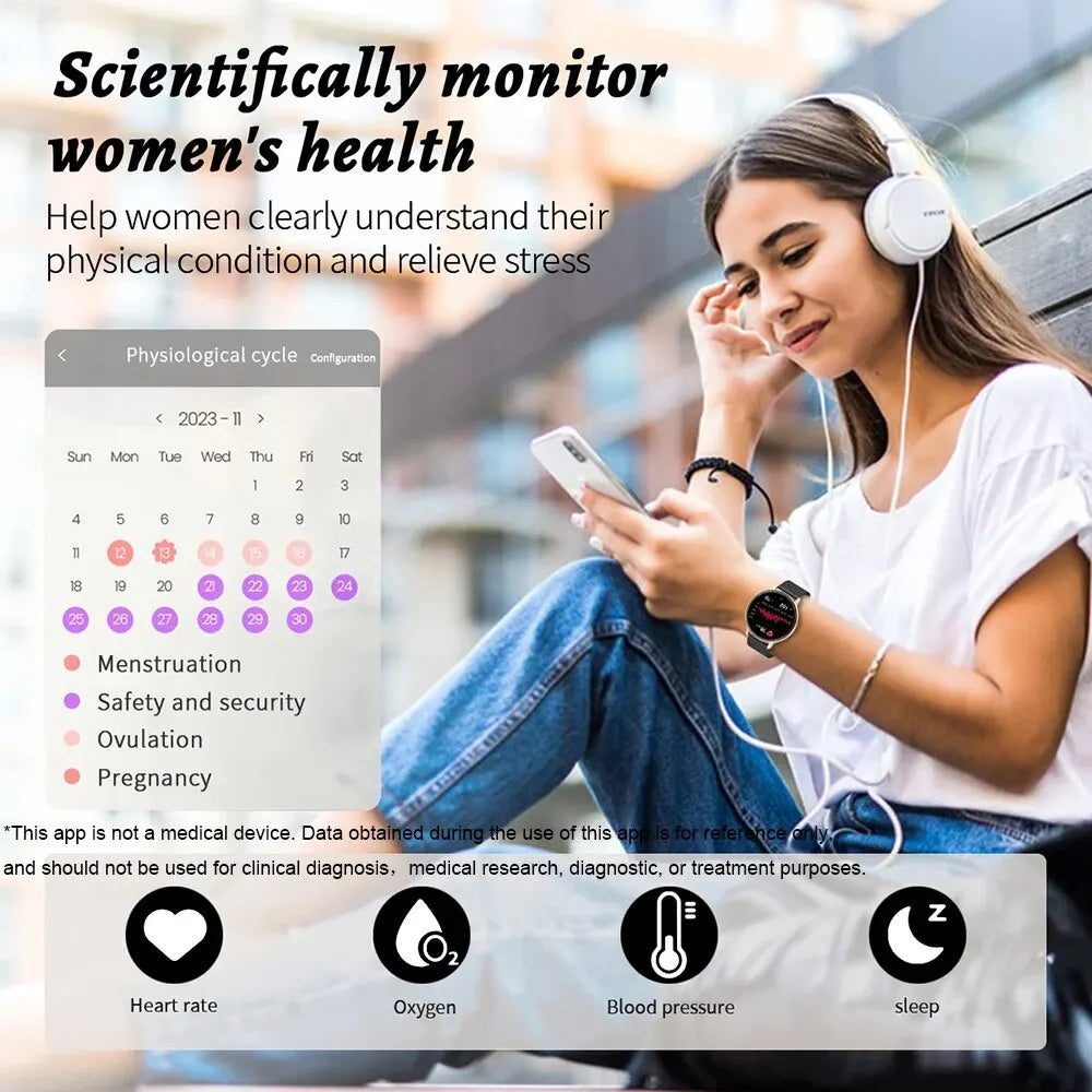Smartwatch Esportivo Relógios Fitness, Chamada Bluetooth
