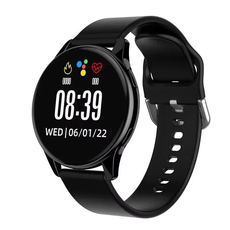 Smartwatch tela redonda AMOLED Bluetooth relógios inteligentes para mulheres /2 Braceletes