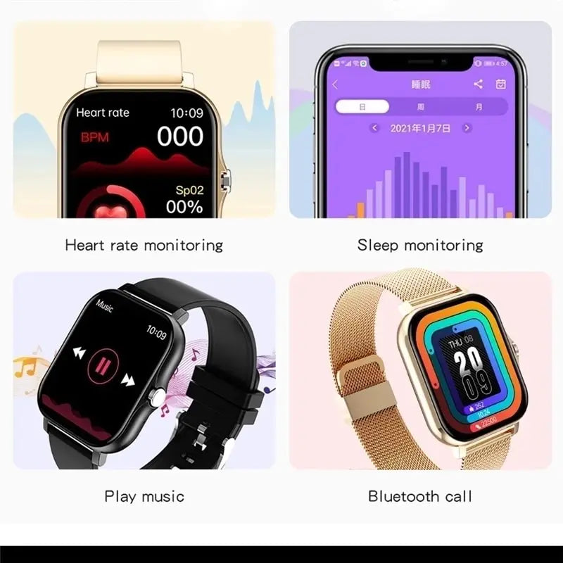 Relógio Inteligente para Homens e Mulheres, Smartwatch
