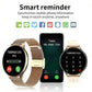 Smartwatch tela redonda AMOLED Bluetooth relógios inteligentes para mulheres /2 Braceletes