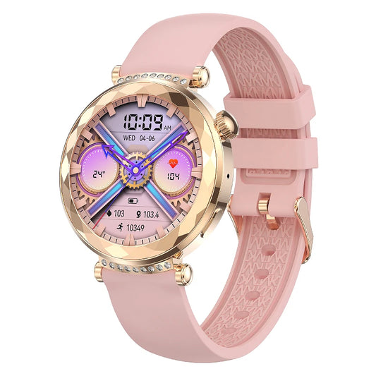 Relógios inteligentes tela amoled feminino / 2 Braceletes