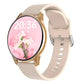 Smartwatch tela redonda AMOLED Bluetooth relógios inteligentes para mulheres /2 Braceletes