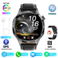 Relógio inteligente masculino 360*360 tela amoled bluetooth chamada ip67